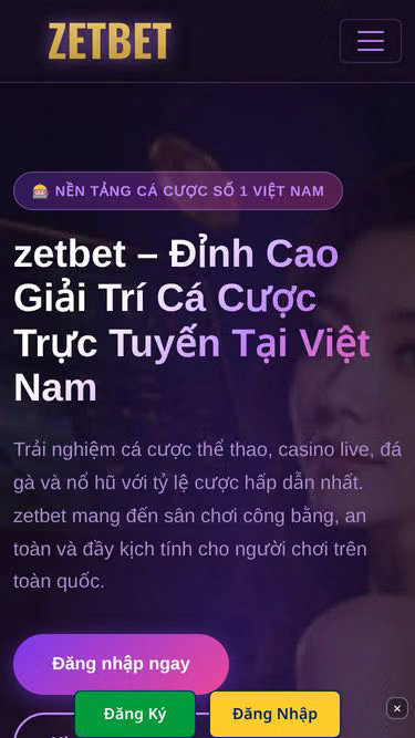 Screenshot of zetbet.app