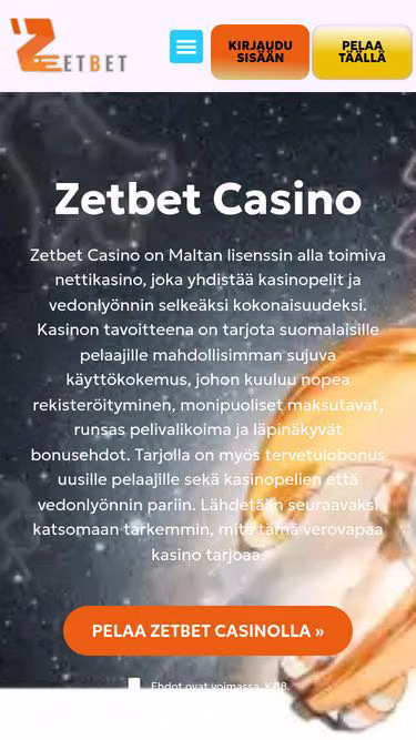 Screenshot of zetbet.live