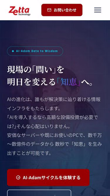 Screenshot of zetta.co.jp
