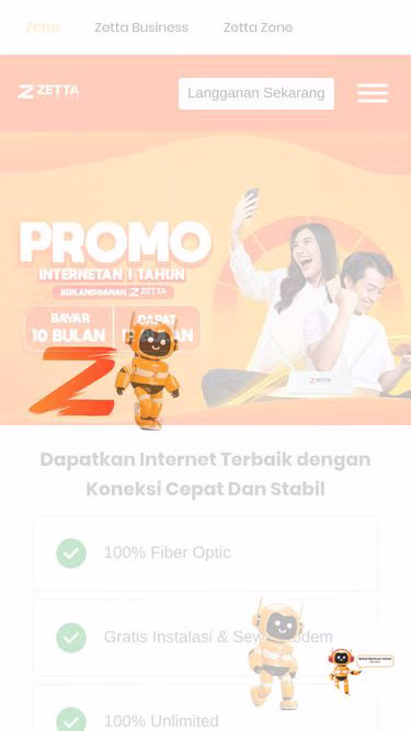 Screenshot of zetta.net.id