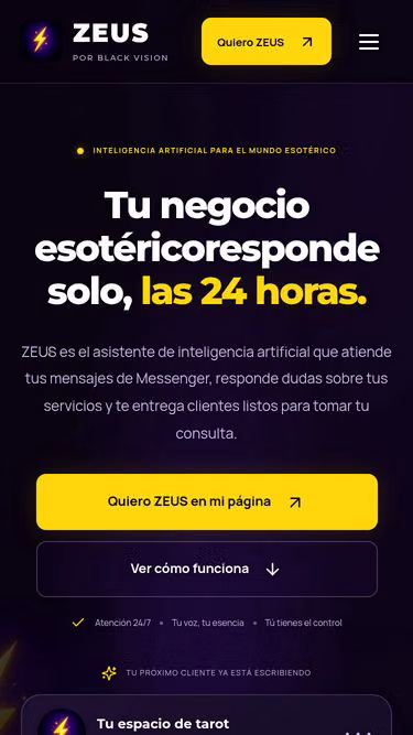 Screenshot of zeus.auction