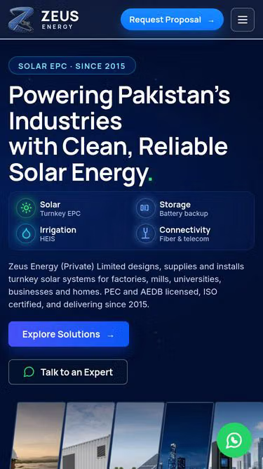 Screenshot of zeus.com.pk