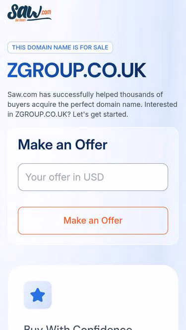 Screenshot of zgroup.co.uk