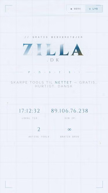 Screenshot of zilla.dk