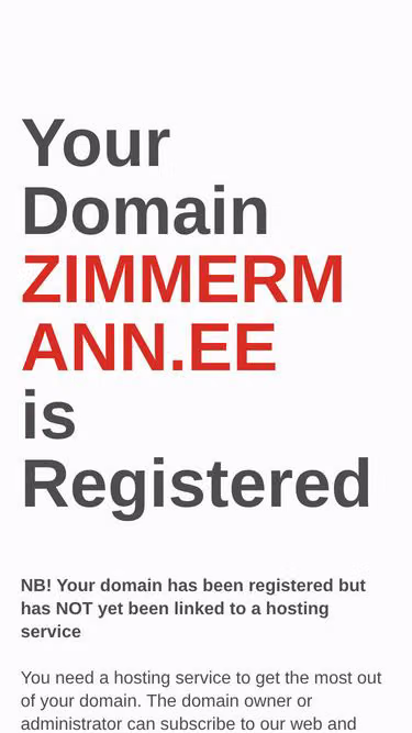Screenshot of zimmermann.ee