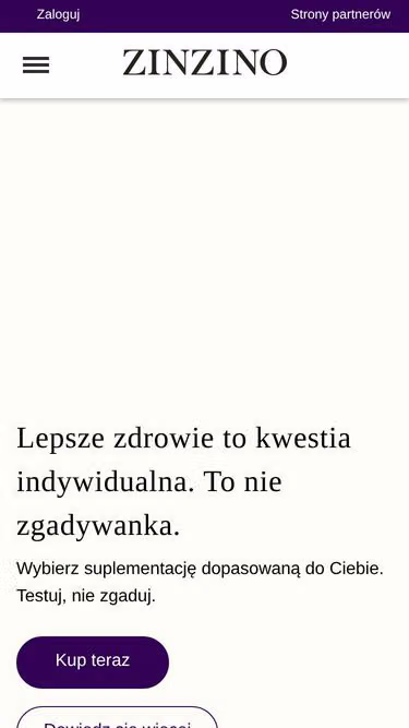 Screenshot of zinzino.pl