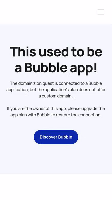 Screenshot of zion.quest