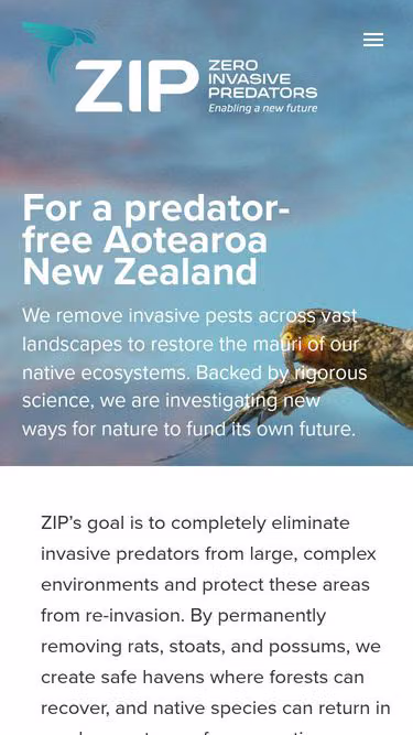 Screenshot of zip.org.nz