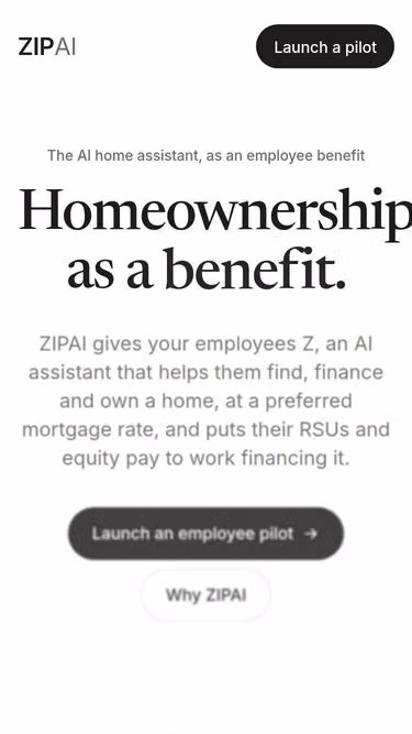Screenshot of zipai.co