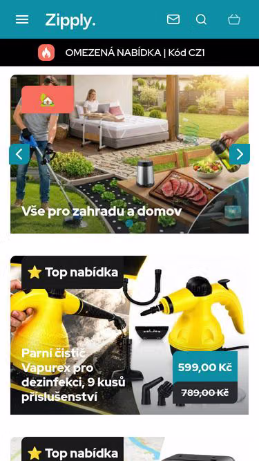 Screenshot of zipply.cz