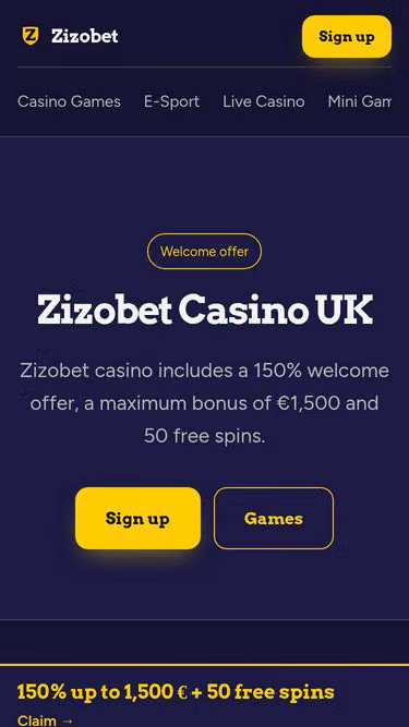 Screenshot of zizobet.games