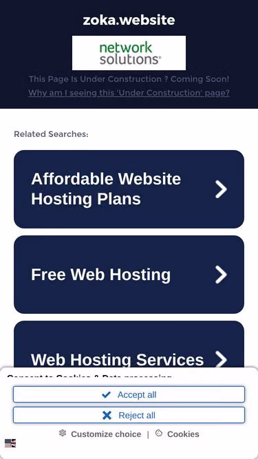 Screenshot of zoka.website