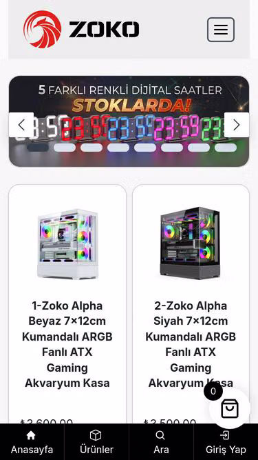 Screenshot of zoko.tr