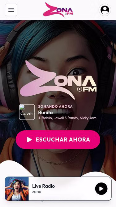 Screenshot of zona.fm