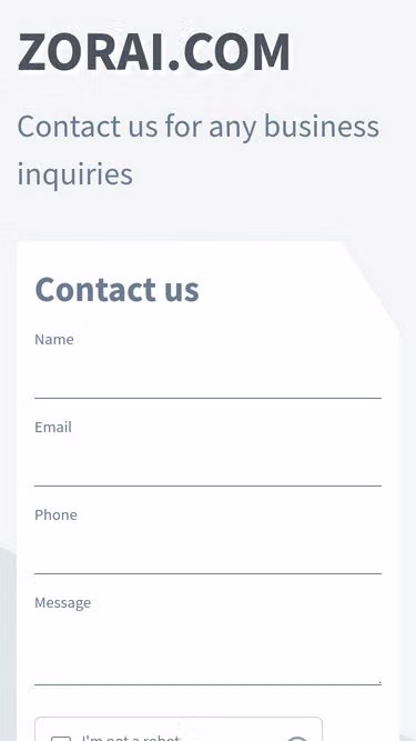 Screenshot of zorai.com