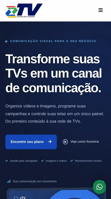 Screenshot of ztv.app.br