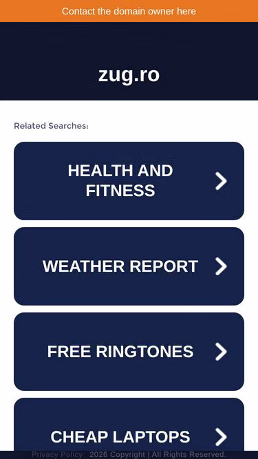 Screenshot of zug.ro