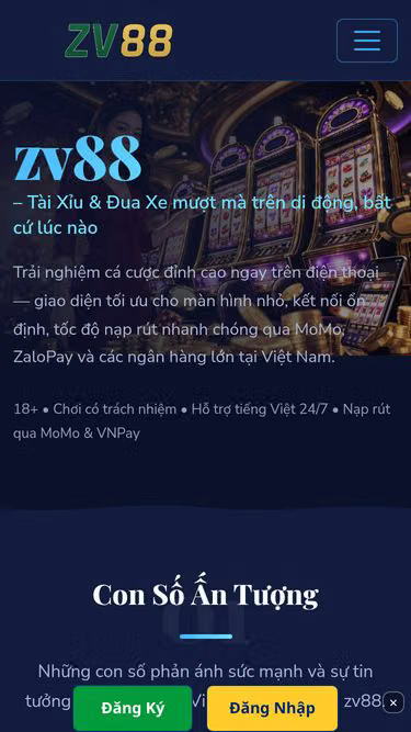 Screenshot of zv88.bar