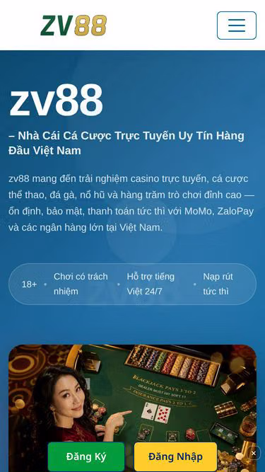 Screenshot of zv88.best