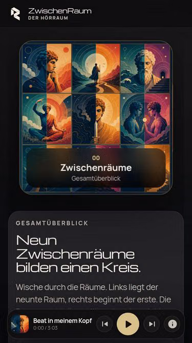 Screenshot of zwischenraum.app