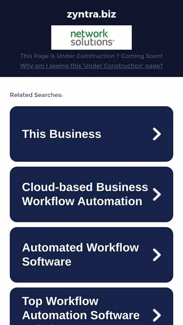 Screenshot of zyntra.biz
