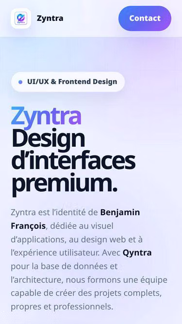 Screenshot of zyntra.fr